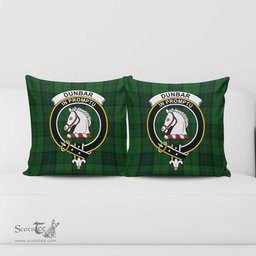 ScotsTee Shop Scottish Dunbar Hunting Clan Crest Tartan Pillow/ Pillow Cover Tartan Accessories for Home