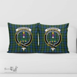 ScotsTee Shop Scottish Ferguson of Atholl Clan Crest Tartan Pillow/ Pillow Cover Tartan Accessories for Home