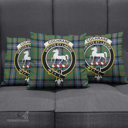 ScotsTee Shop Scottish Cochrane Ancient Clan Crest Tartan Pillow/ Pillow Cover Tartan Accessories for Home