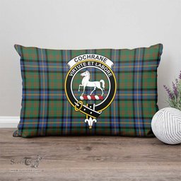 ScotsTee Shop Scottish Cochrane Ancient Clan Crest Tartan Pillow/ Pillow Cover Tartan Accessories for Home