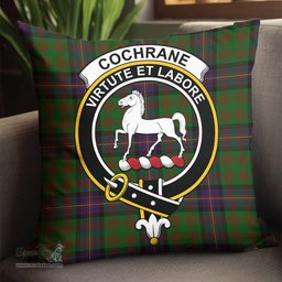 ScotsTee Shop Scottish Cochrane Clan Crest Tartan Pillow/ Pillow Cover Tartan Accessories for Home