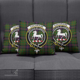ScotsTee Shop Scottish Cochrane Clan Crest Tartan Pillow/ Pillow Cover Tartan Accessories for Home