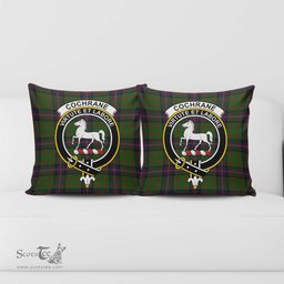 ScotsTee Shop Scottish Cochrane Clan Crest Tartan Pillow/ Pillow Cover Tartan Accessories for Home