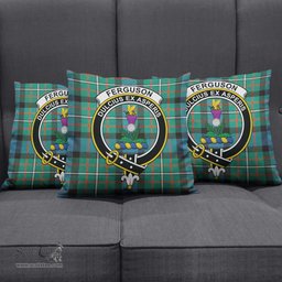ScotsTee Shop Scottish Ferguson Ancient Clan Crest Tartan Pillow/ Pillow Cover Tartan Accessories for Home