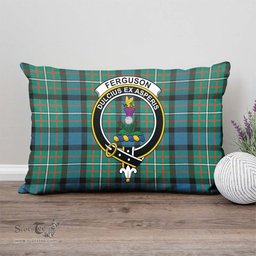 ScotsTee Shop Scottish Ferguson Ancient Clan Crest Tartan Pillow/ Pillow Cover Tartan Accessories for Home