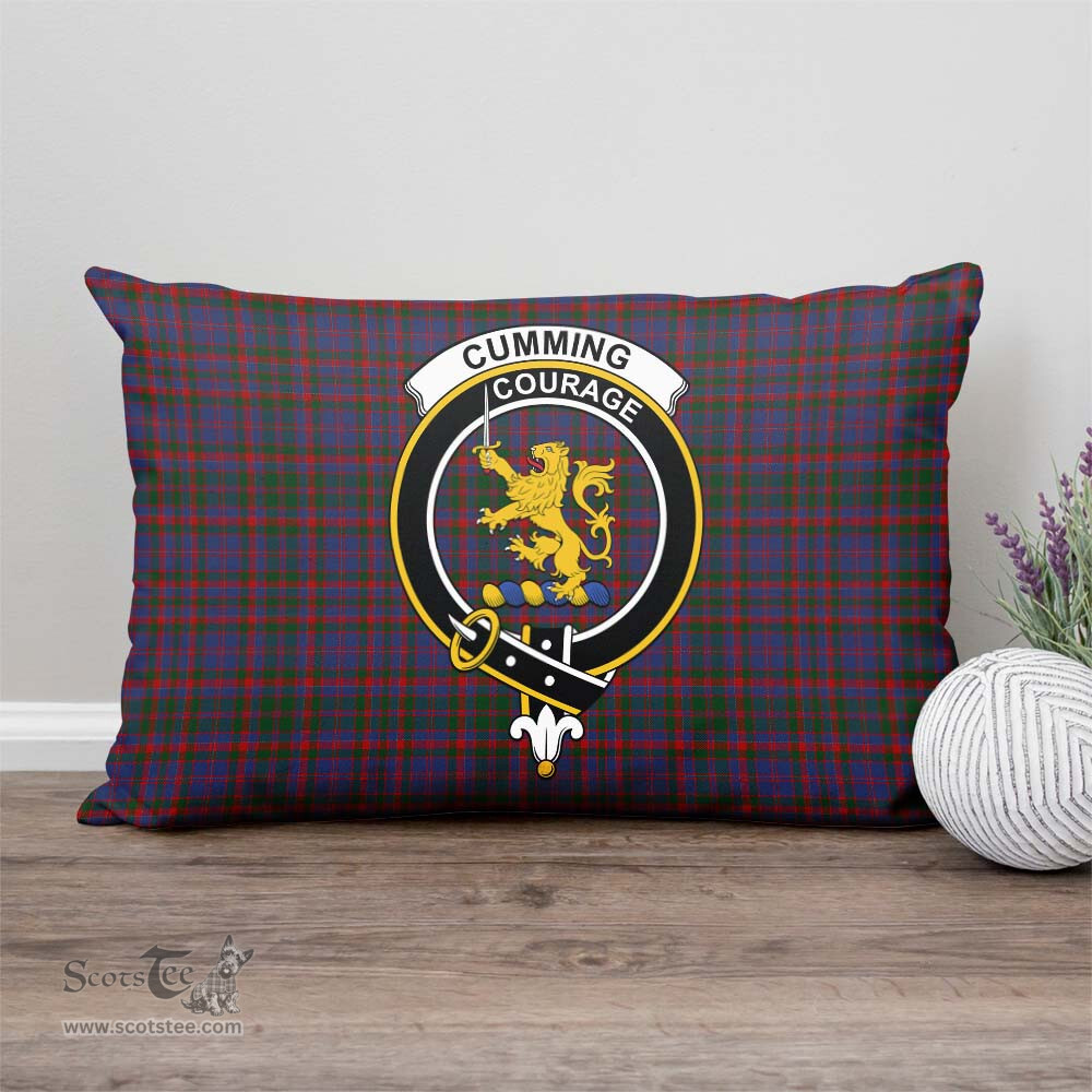 ScotsTee Shop Scottish Cumming Clan Crest Tartan Pillow/ Pillow Cover Tartan Accessories for Home