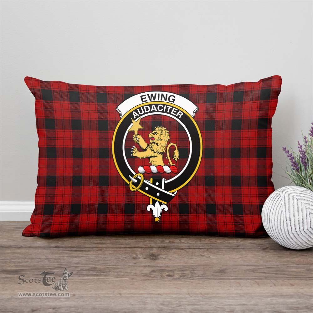 ScotsTee Shop Scottish Ewing Clan Crest Tartan Pillow/ Pillow Cover Tartan Accessories for Home