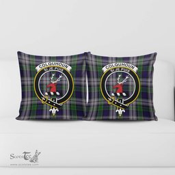 ScotsTee Shop Scottish Colquhoun Dress Clan Crest Tartan Pillow/ Pillow Cover Tartan Accessories for Home