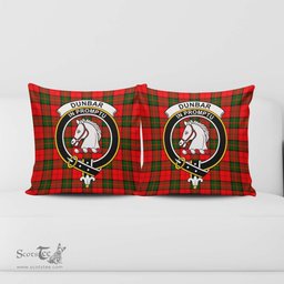 ScotsTee Shop Scottish Dunbar Modern Clan Crest Tartan Pillow/ Pillow Cover Tartan Accessories for Home