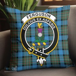 ScotsTee Shop Scottish Fergusson Ancient Clan Crest Tartan Pillow/ Pillow Cover Tartan Accessories for Home