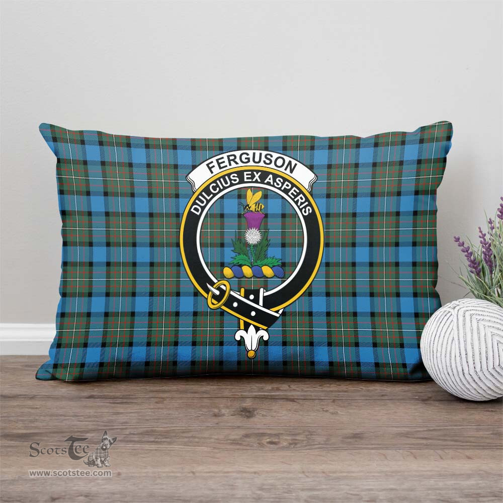 ScotsTee Shop Scottish Fergusson Ancient Clan Crest Tartan Pillow/ Pillow Cover Tartan Accessories for Home