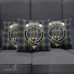 ScotsTee Shop Scottish Davidson of Tulloch Dress Clan Crest Tartan Pillow/ Pillow Cover Tartan Accessories for Home