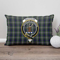 ScotsTee Shop Scottish Davidson of Tulloch Dress Clan Crest Tartan Pillow/ Pillow Cover Tartan Accessories for Home