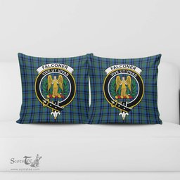 ScotsTee Shop Scottish Falconer Clan Crest Tartan Pillow/ Pillow Cover Tartan Accessories for Home