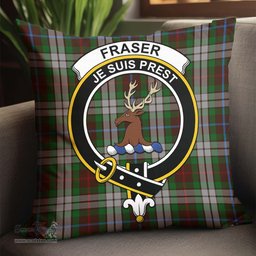 ScotsTee Shop Scottish Fraser Hunting Dress Clan Crest Tartan Pillow/ Pillow Cover Tartan Accessories for Home