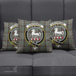 ScotsTee Shop Scottish Cochrane Hunting Clan Crest Tartan Pillow/ Pillow Cover Tartan Accessories for Home