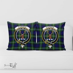 ScotsTee Shop Scottish Forbes Modern Clan Crest Tartan Pillow/ Pillow Cover Tartan Accessories for Home