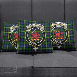 ScotsTee Shop Scottish Farquharson Modern Clan Crest Tartan Pillow/ Pillow Cover Tartan Accessories for Home