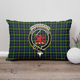 ScotsTee Shop Scottish Farquharson Modern Clan Crest Tartan Pillow/ Pillow Cover Tartan Accessories for Home