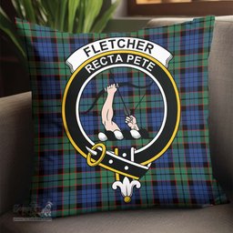 ScotsTee Shop Scottish Fletcher Ancient Clan Crest Tartan Pillow/ Pillow Cover Tartan Accessories for Home