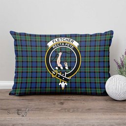 ScotsTee Shop Scottish Fletcher Ancient Clan Crest Tartan Pillow/ Pillow Cover Tartan Accessories for Home