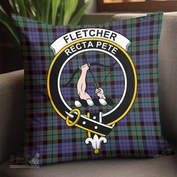 ScotsTee Shop Scottish Fletcher Modern Clan Crest Tartan Pillow/ Pillow Cover Tartan Accessories for Home