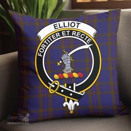 ScotsTee Shop Scottish Elliot Clan Crest Tartan Pillow/ Pillow Cover Tartan Accessories for Home