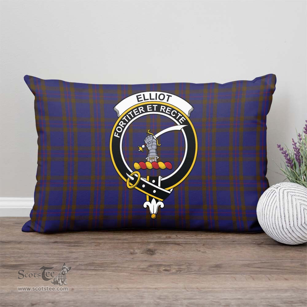ScotsTee Shop Scottish Elliot Clan Crest Tartan Pillow/ Pillow Cover Tartan Accessories for Home