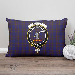 ScotsTee Shop Scottish Elliot Clan Crest Tartan Pillow/ Pillow Cover Tartan Accessories for Home