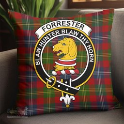 ScotsTee Shop Scottish Forrester Clan Crest Tartan Pillow/ Pillow Cover Tartan Accessories for Home