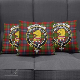 ScotsTee Shop Scottish Forrester Clan Crest Tartan Pillow/ Pillow Cover Tartan Accessories for Home
