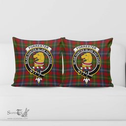 ScotsTee Shop Scottish Forrester Clan Crest Tartan Pillow/ Pillow Cover Tartan Accessories for Home