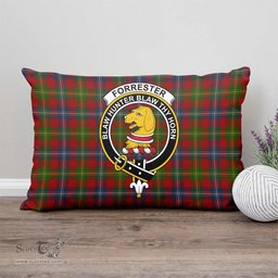 ScotsTee Shop Scottish Forrester Clan Crest Tartan Pillow/ Pillow Cover Tartan Accessories for Home