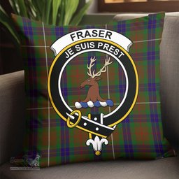 ScotsTee Shop Scottish Fraser Hunting Clan Crest Tartan Pillow/ Pillow Cover Tartan Accessories for Home