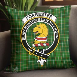 ScotsTee Shop Scottish Forrester Hunting Clan Crest Tartan Pillow/ Pillow Cover Tartan Accessories for Home