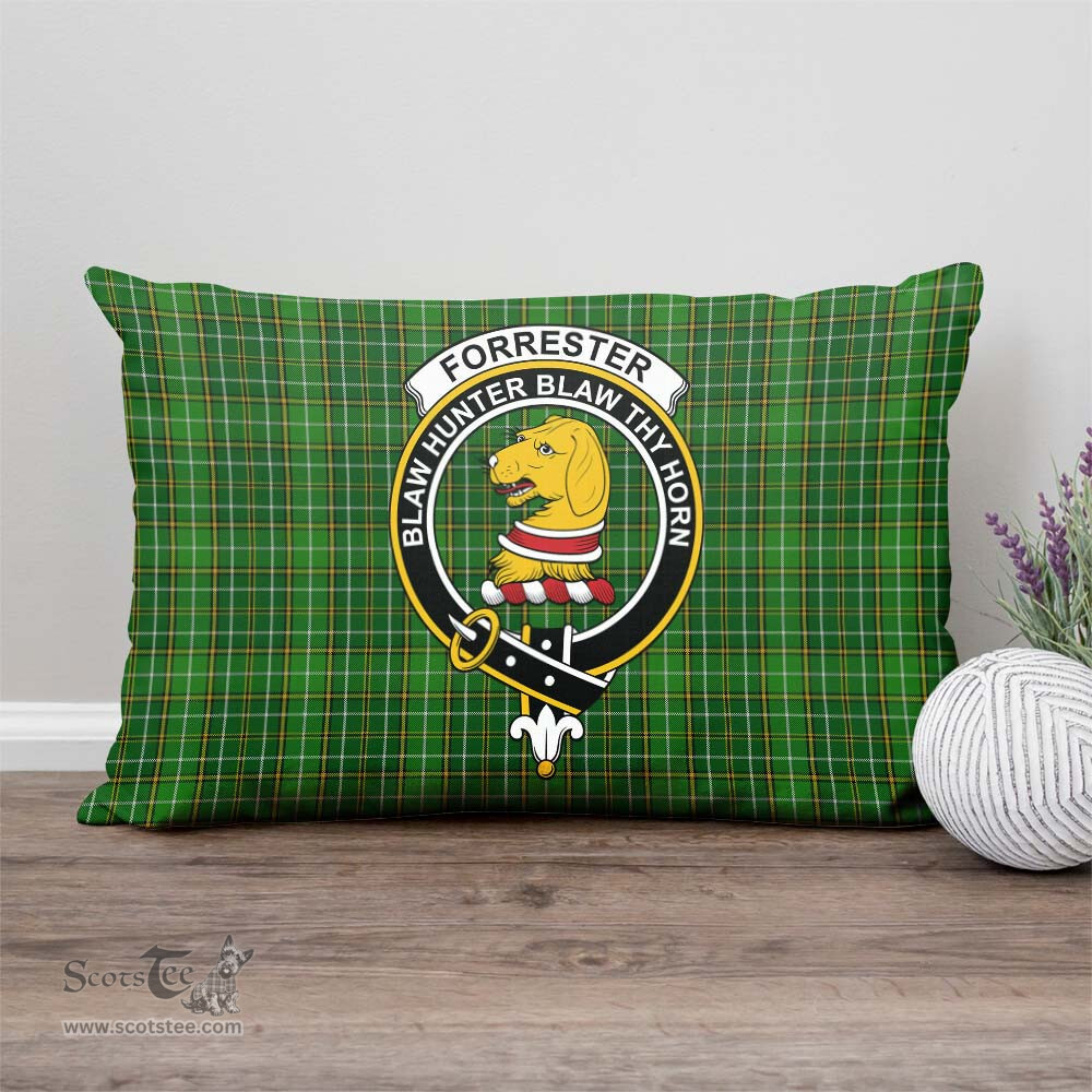 ScotsTee Shop Scottish Forrester Hunting Clan Crest Tartan Pillow/ Pillow Cover Tartan Accessories for Home
