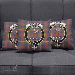 ScotsTee Shop Scottish Fraser Hunting Modern Clan Crest Tartan Pillow/ Pillow Cover Tartan Accessories for Home