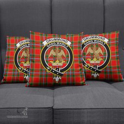 ScotsTee Shop Scottish Drummond of Perth Clan Crest Tartan Pillow/ Pillow Cover Tartan Accessories for Home