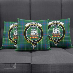 ScotsTee Shop Scottish Duncan Ancient Clan Crest Tartan Pillow/ Pillow Cover Tartan Accessories for Home