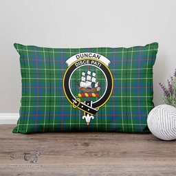 ScotsTee Shop Scottish Duncan Ancient Clan Crest Tartan Pillow/ Pillow Cover Tartan Accessories for Home