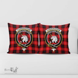 ScotsTee Shop Scottish Cunningham Modern Clan Crest Tartan Pillow/ Pillow Cover Tartan Accessories for Home