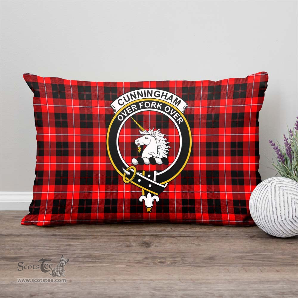 ScotsTee Shop Scottish Cunningham Modern Clan Crest Tartan Pillow/ Pillow Cover Tartan Accessories for Home