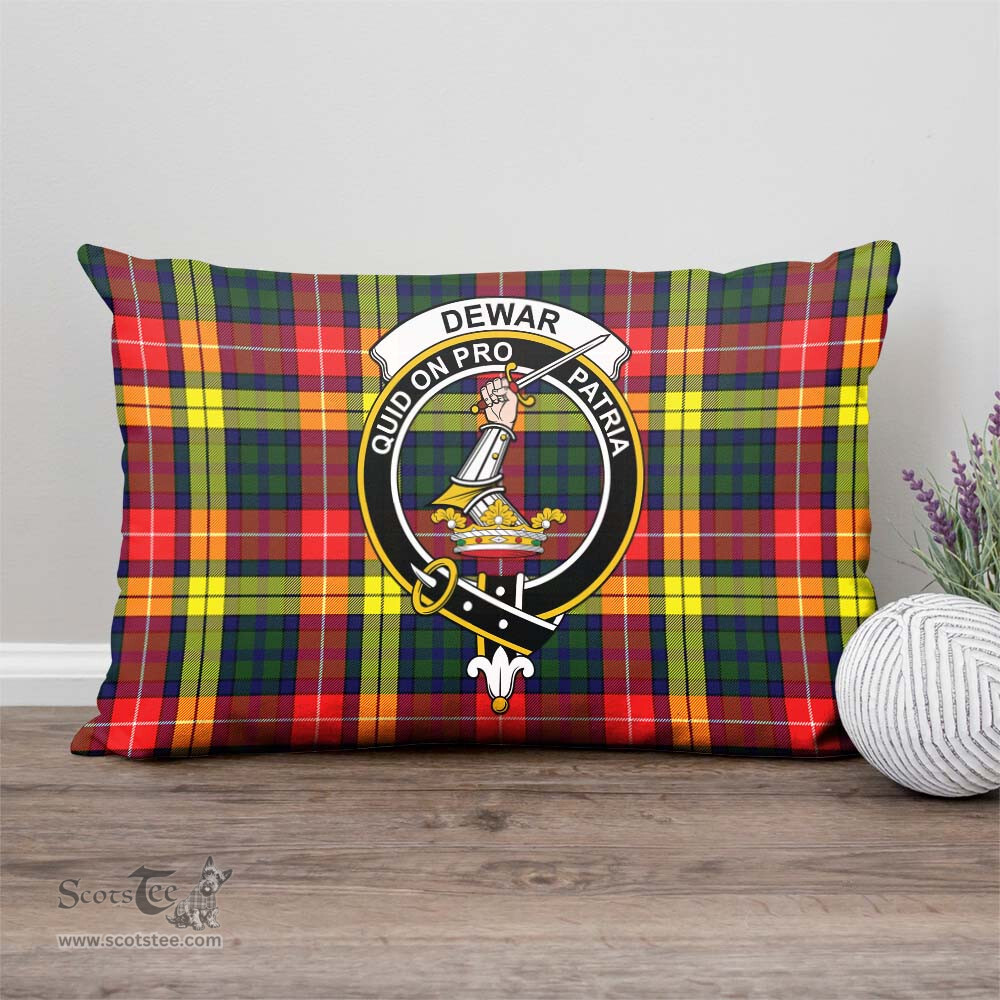 ScotsTee Shop Scottish Dewar Clan Crest Tartan Pillow/ Pillow Cover Tartan Accessories for Home