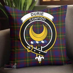 ScotsTee Shop Scottish Durie Clan Crest Tartan Pillow/ Pillow Cover Tartan Accessories for Home