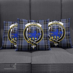 ScotsTee Shop Scottish Clark (Lion) Clan Crest Tartan Pillow/ Pillow Cover Tartan Accessories for Home