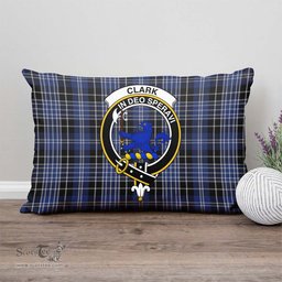 ScotsTee Shop Scottish Clark (Lion) Clan Crest Tartan Pillow/ Pillow Cover Tartan Accessories for Home