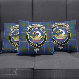 ScotsTee Shop Scottish Edmonstone Clan Crest Tartan Pillow/ Pillow Cover Tartan Accessories for Home