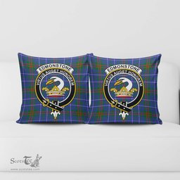 ScotsTee Shop Scottish Edmonstone Clan Crest Tartan Pillow/ Pillow Cover Tartan Accessories for Home
