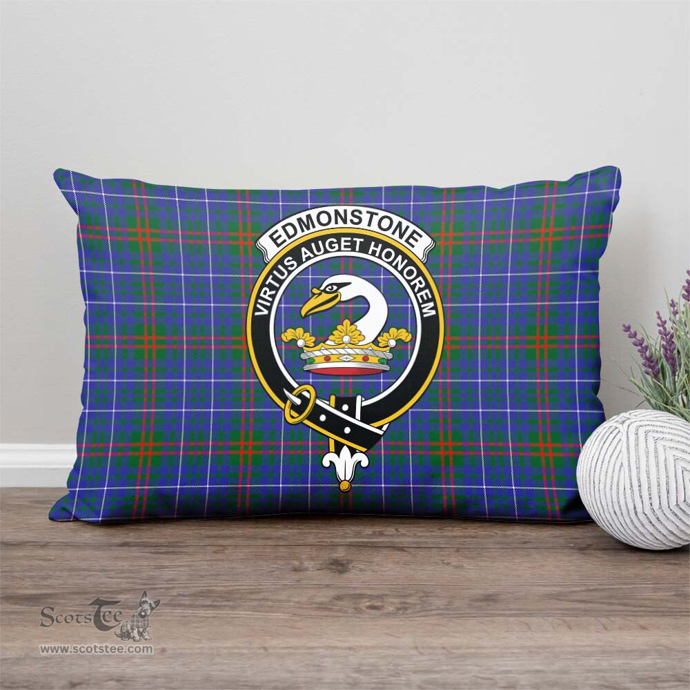 ScotsTee Shop Scottish Edmonstone Clan Crest Tartan Pillow/ Pillow Cover Tartan Accessories for Home