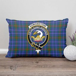 ScotsTee Shop Scottish Edmonstone Clan Crest Tartan Pillow/ Pillow Cover Tartan Accessories for Home